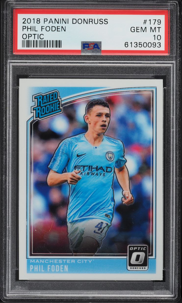 2018 Donruss Optic Phil Foden ROOKIE #179 PSA 10 GEM MINT on