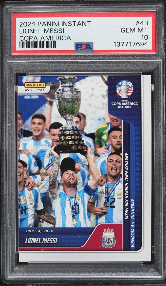 2024 Panini Instant Copa America Lionel Messi #43 PSA 10 GEM MINT
