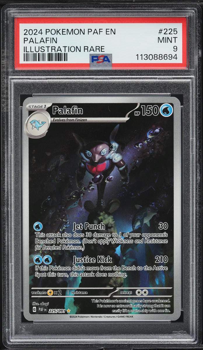 2024 Pokemon Scarlet & Violet Paldean Fates IR Palafin #225 PSA 9 MINT