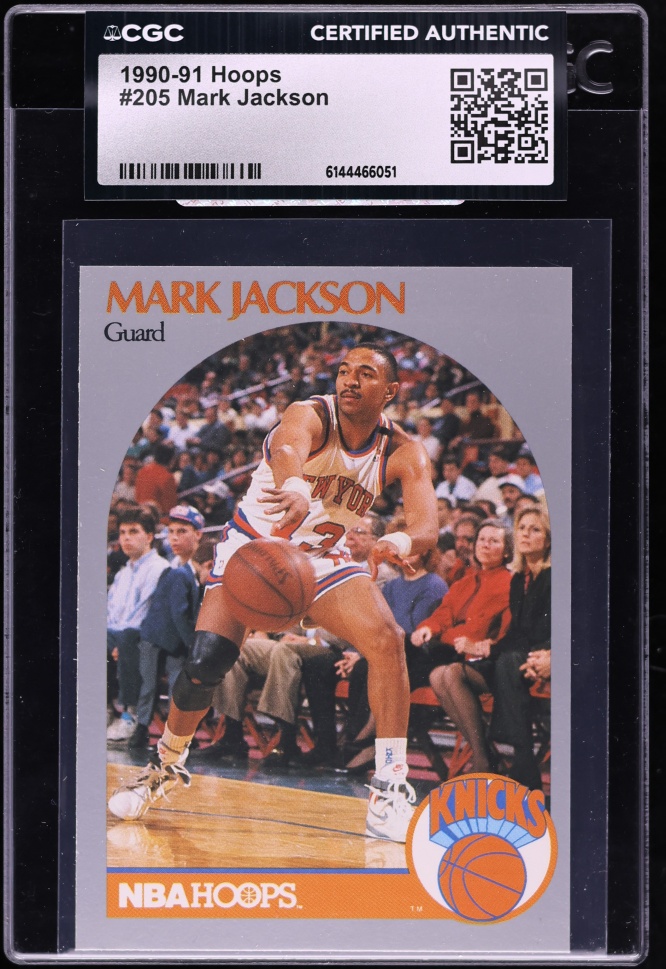 1990 Hoops Mark Jackson #205 CGC AUTH