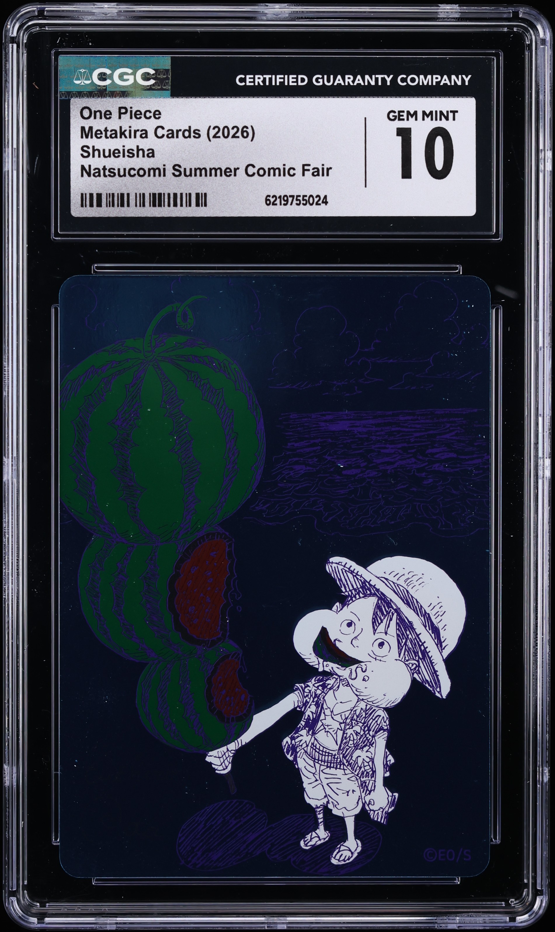 2026 One Piece Japanese Metakira Cards Shueisha Natsucomi Summer Comic Fair One Piece CGC 10