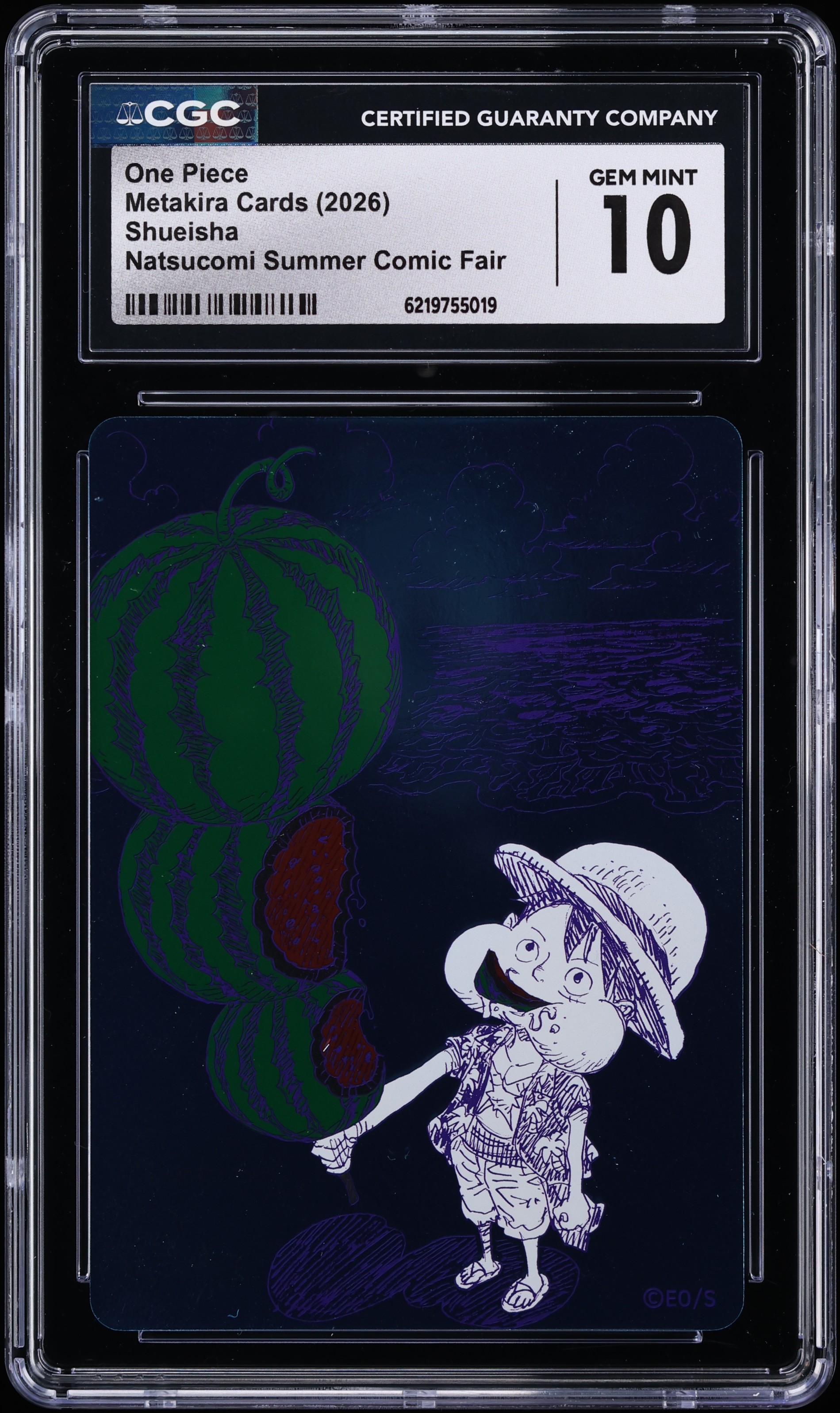 2026 One Piece Japanese Metakira Cards Shueisha Natsucomi Summer Comic Fair One Piece CGC 10