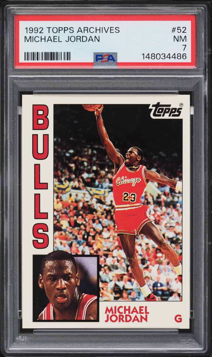 1992 Topps Archives Michael Jordan #52 PSA 7 NRMT
