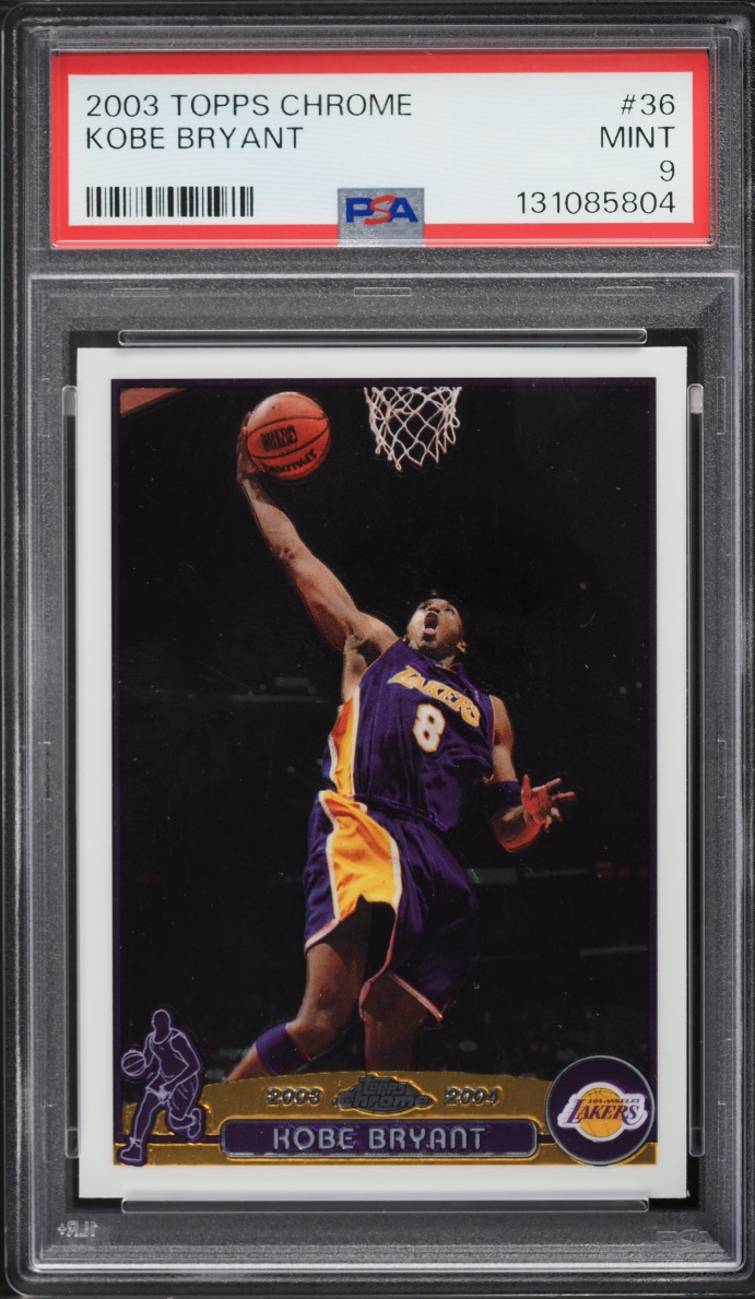2003 Topps Chrome Kobe Bryant #36 PSA 9 MINT