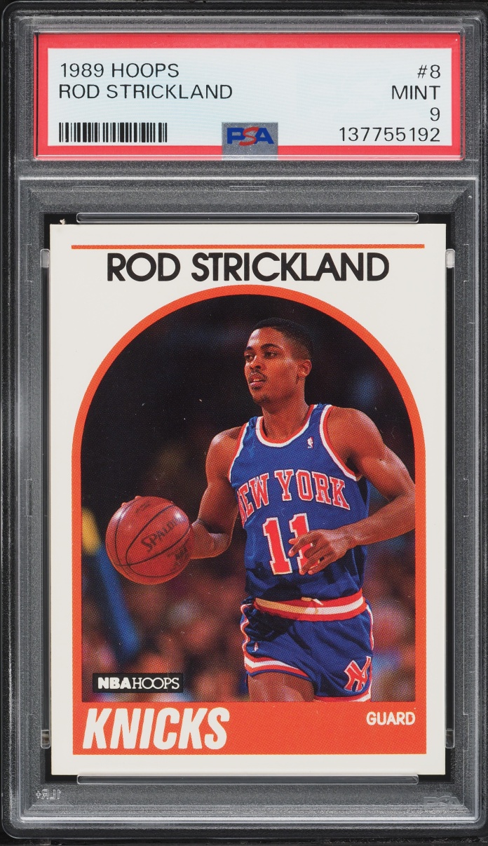 1989 Hoops Rod Strickland ROOKIE #8 PSA 9 MINT