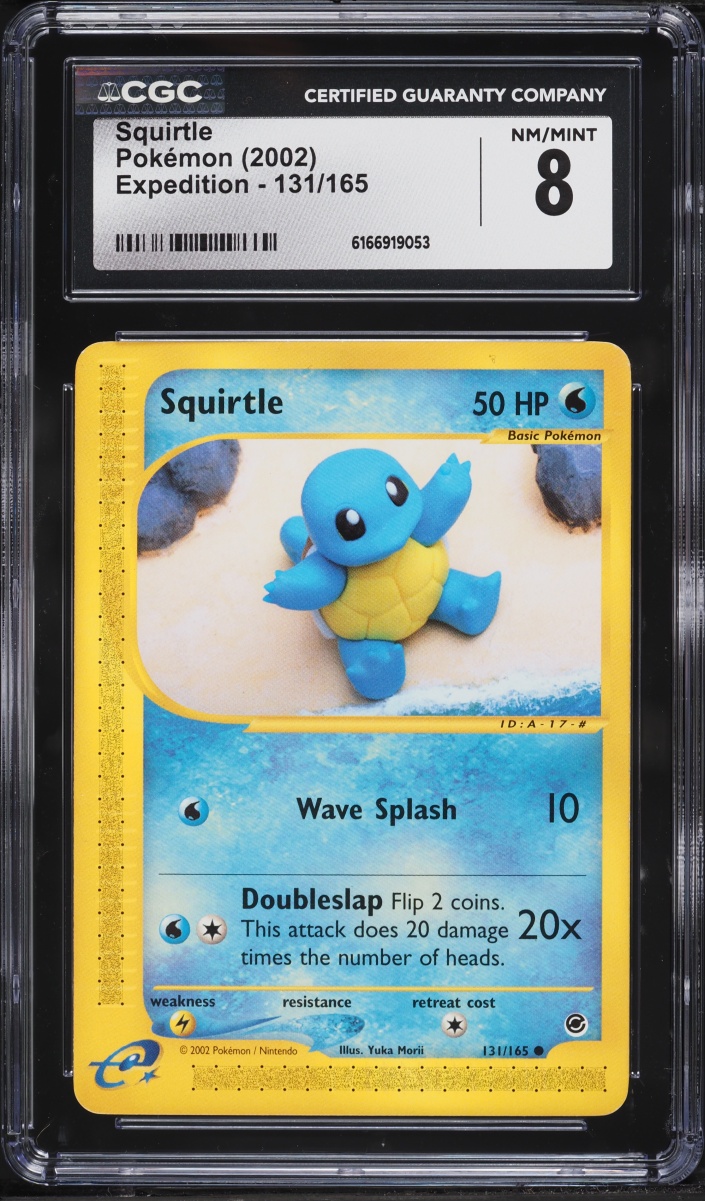 2002 Pokemon Expedition Squirtle #131 CGC 8 NM-MT
