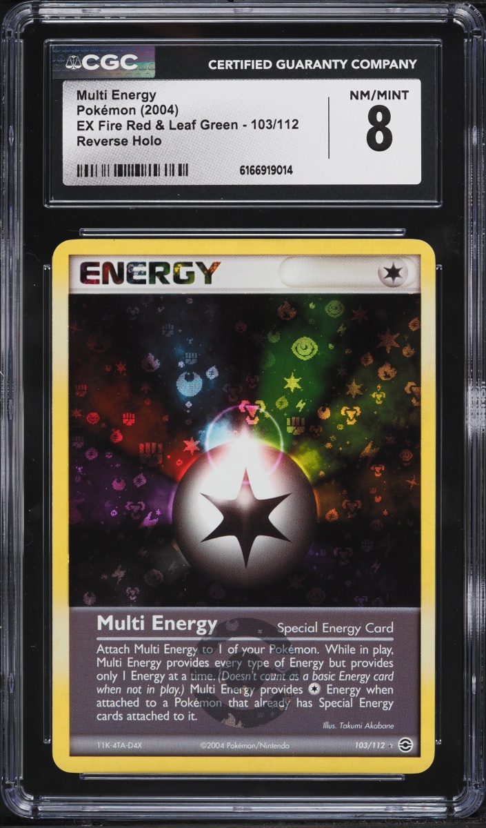 2004 Pokemon EX Fire Red & Leaf Green Reverse Holo Multi Energy #103 CGC 8 NM-MT