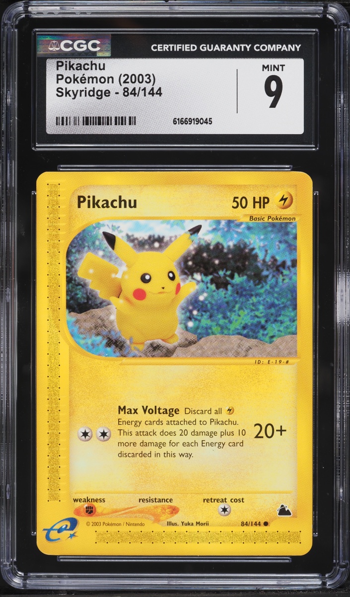 2003 Pokemon Skyridge Pikachu #84 CGC 9 MINT