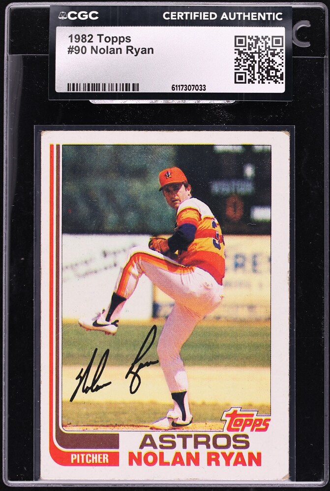 1982 Topps Nolan Ryan #90 CGC AUTH