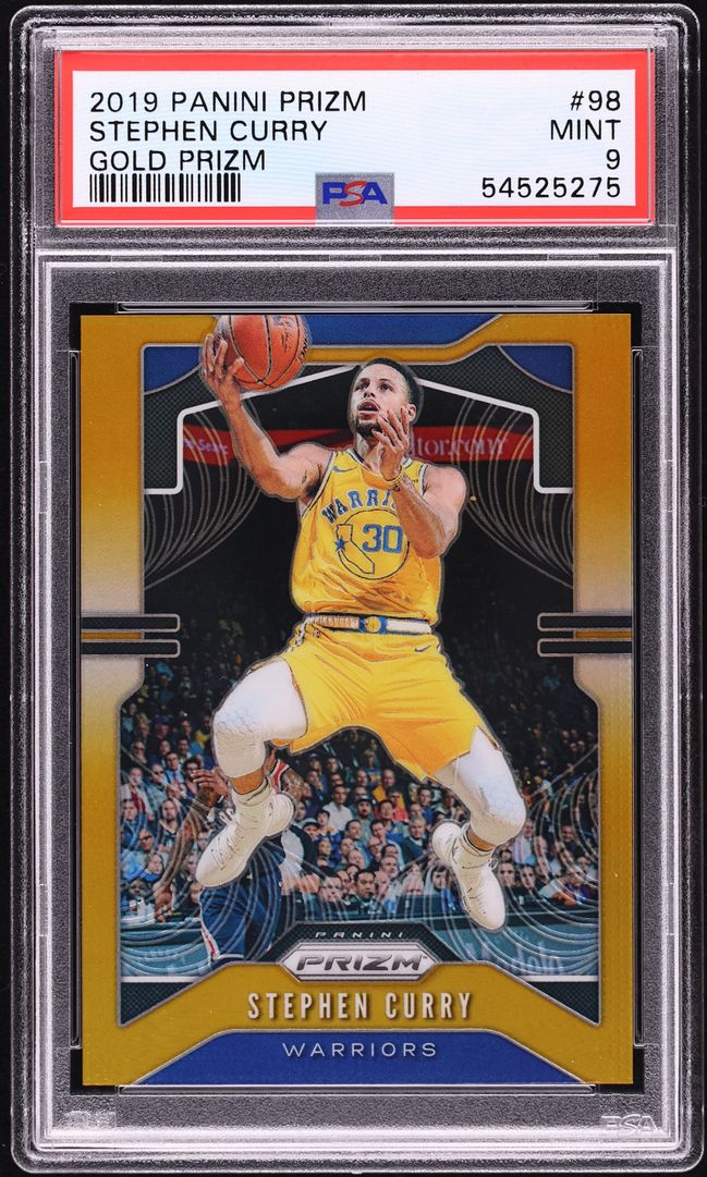 2019 Panini Prizm Gold Stephen Curry /10 #98 PSA 9 MINT