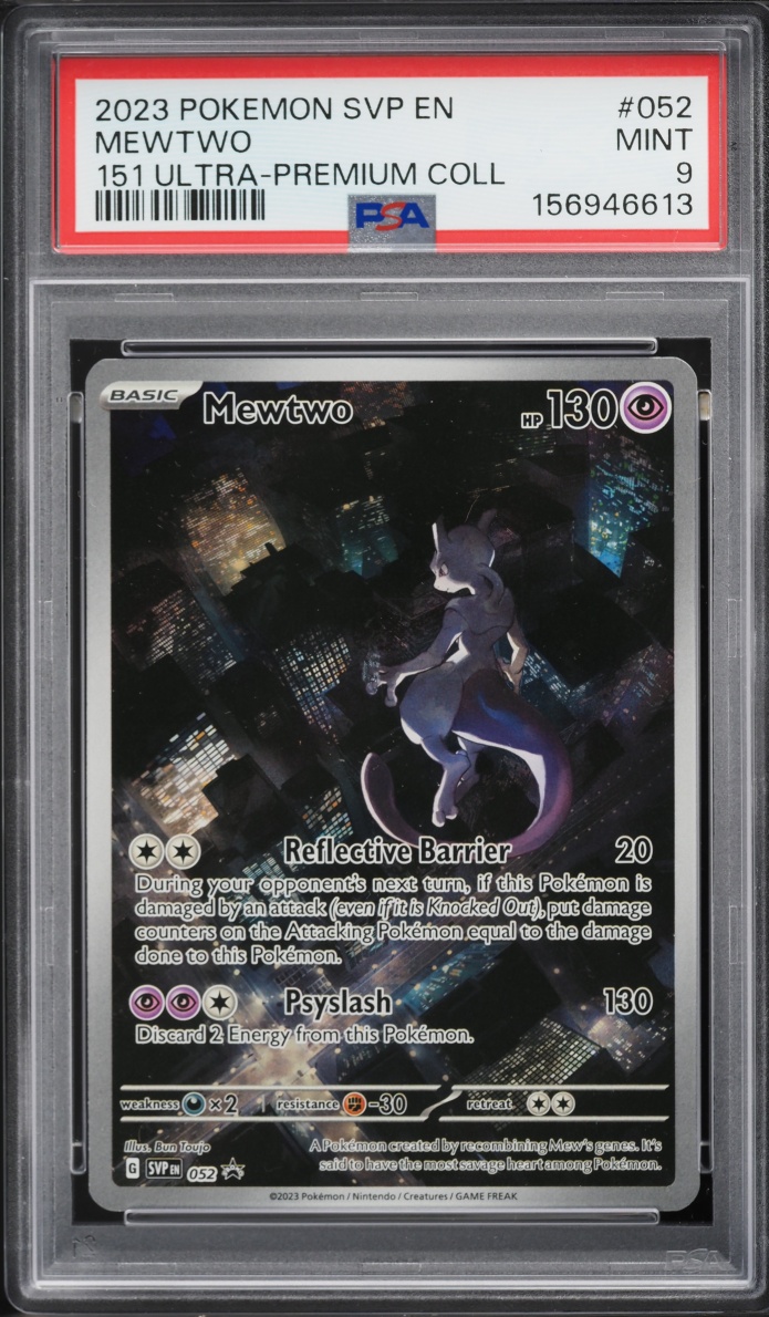 2023 Pokemon Scarlet & Violet Promo 151 Ultra Premium Full Art Mewtwo #52 PSA 9 MINT