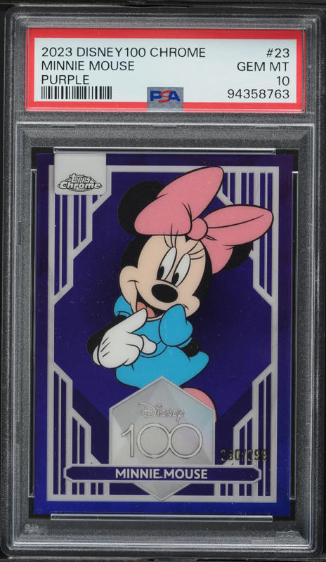 2024 Topps Chrome Disney Minnie Mouse #2 PSA 10 GEM MINT on
