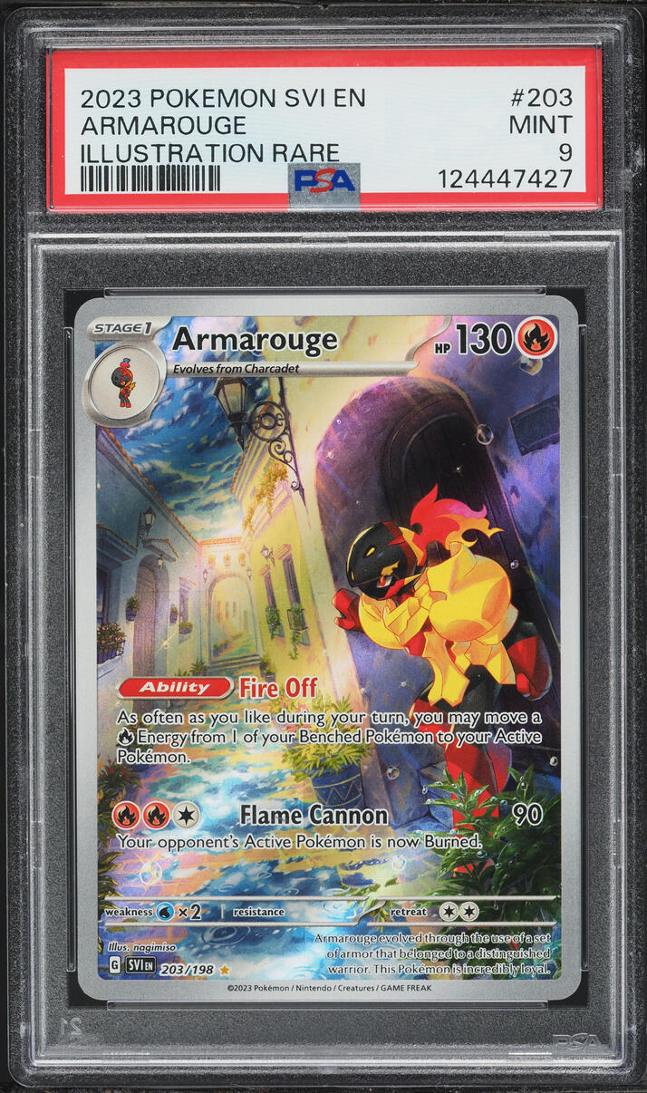 2023 Pokemon Scarlet & Violet IR Armarouge #203 PSA 9 MINT