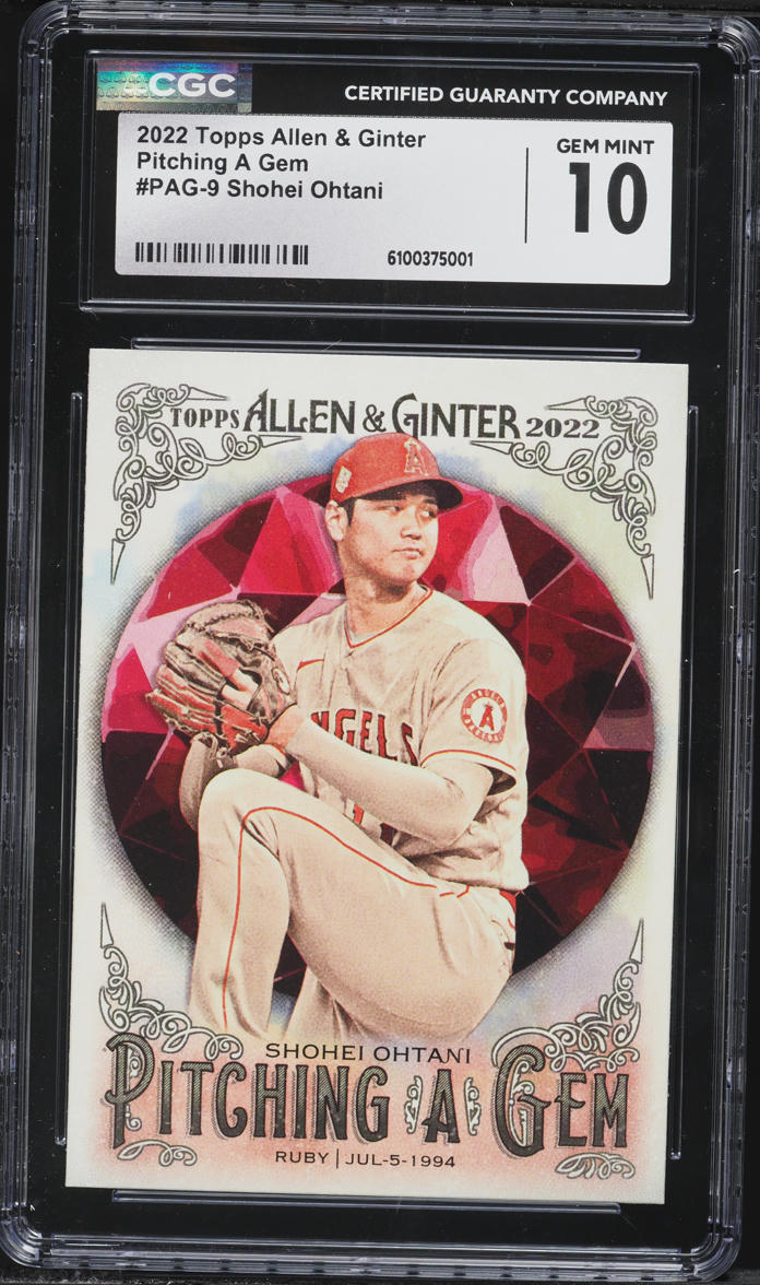 2022 Topps Allen & Ginter Pitching A Gem Shohei Ohtani #PAG-9 CGC 10 GEM MINT