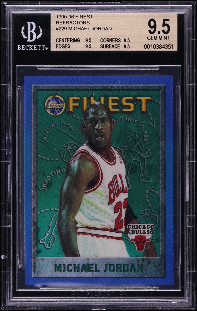 1995 Finest Refractor Michael Jordan #229 BGS 9.5 GEM MINT