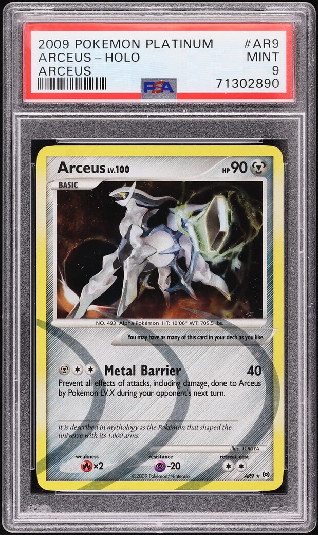 2009 Pokemon Platinum Arceus Holo Arceus #AR9 PSA 9 MINT
