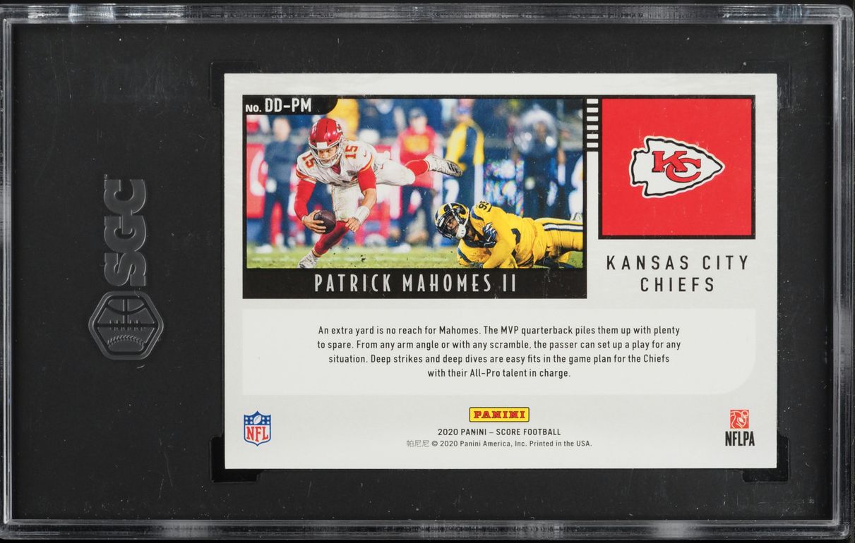 2020 Score Deep Dive Patrick Mahomes II #DD-PM SGC 10 GEM MINT