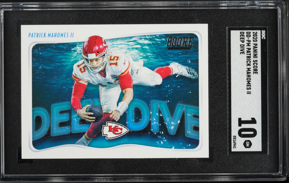 2020 Score Deep Dive Patrick Mahomes II #DD-PM SGC 10 GEM MINT