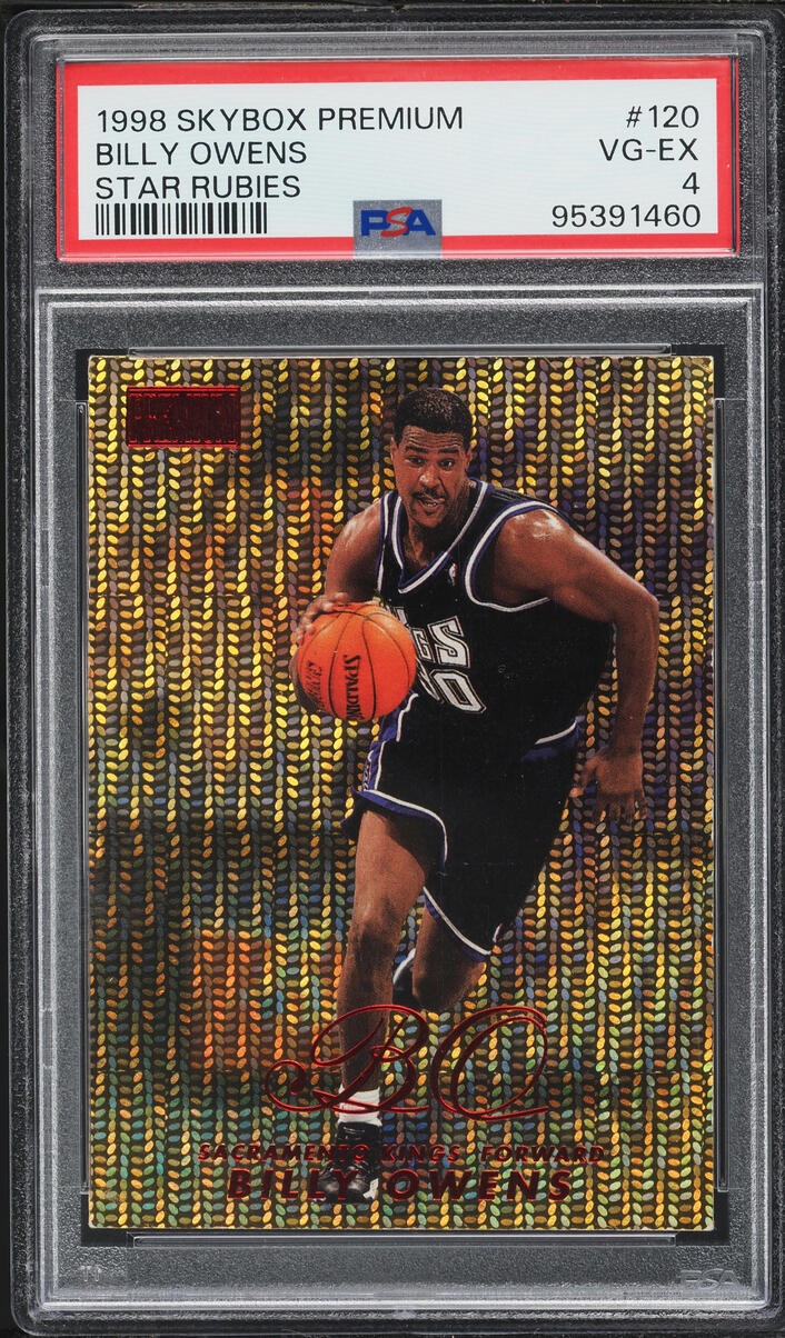 1998 Skybox Premium Star Rubies Billy Owens /50 #120 PSA 4 VGEX - Photo 1