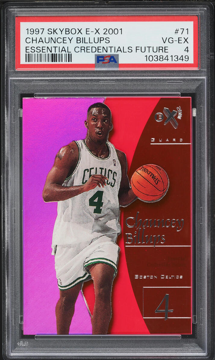 1997 Skybox E-X 2001 Essential Credentials Future Chauncey Billups /10 #71 PSA 4 VGEX - Photo 1