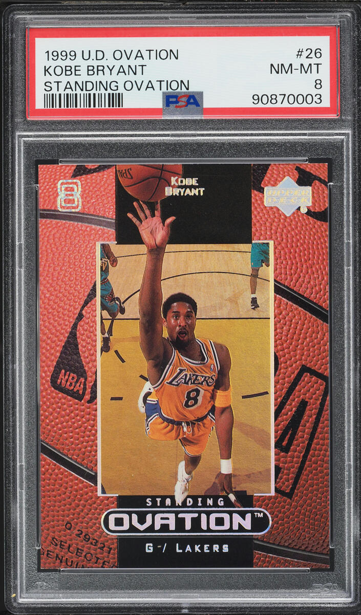 1999 Upper Deck Ovation Standing Ovation Kobe Bryant /50 #26 PSA 8 NM-MT - Photo 1