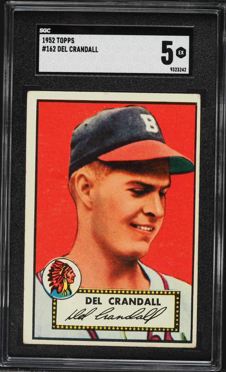 1952 Topps Del Crandall #162 SGC 5 EX