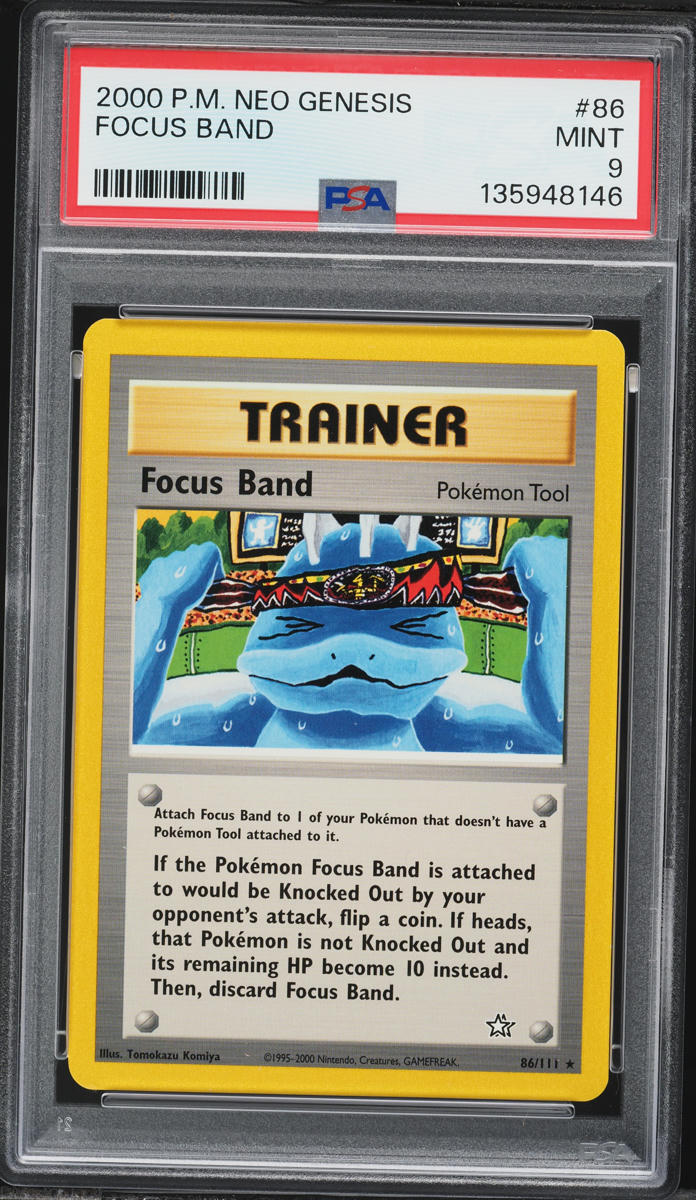 2000 Pokemon Neo Genesis Focus Band #86 PSA 9 MINT