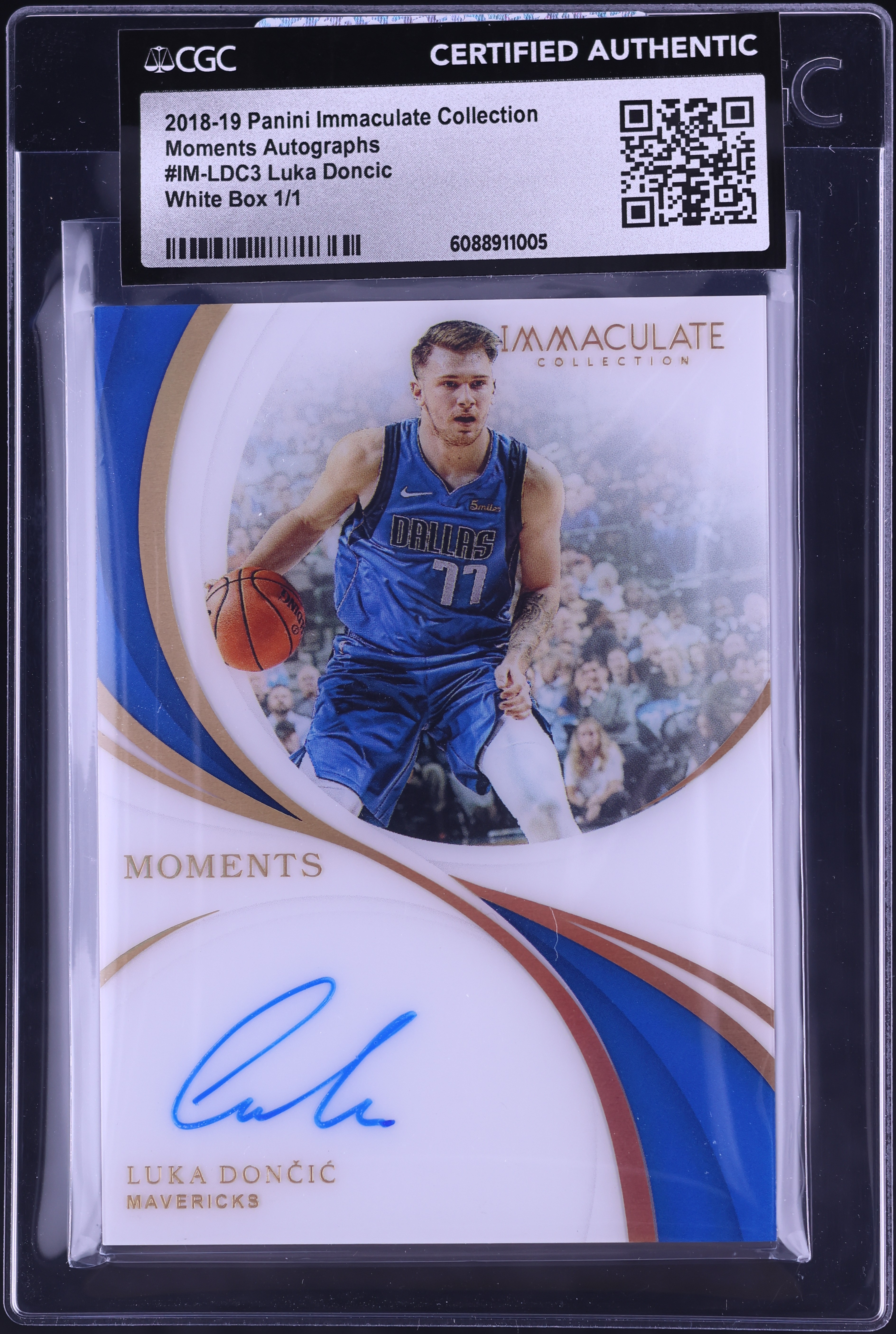 その他 Luka Doncic Auto RC Immaculate Moments 2018 Immaculate Collection Moments White Box Luka Doncic ROOKIE