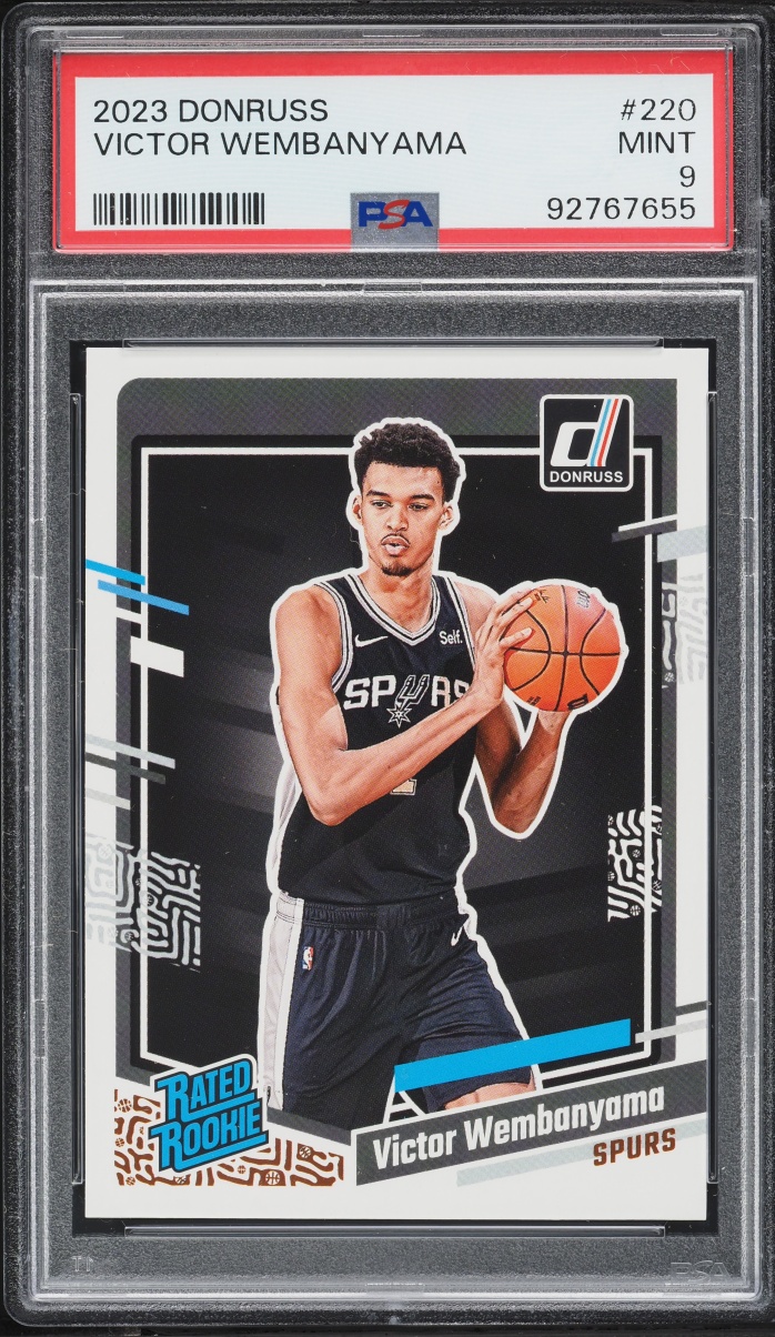 2023 Donruss Basketball Victor Wembanyama ROOKIE #220 PSA 9 MINT