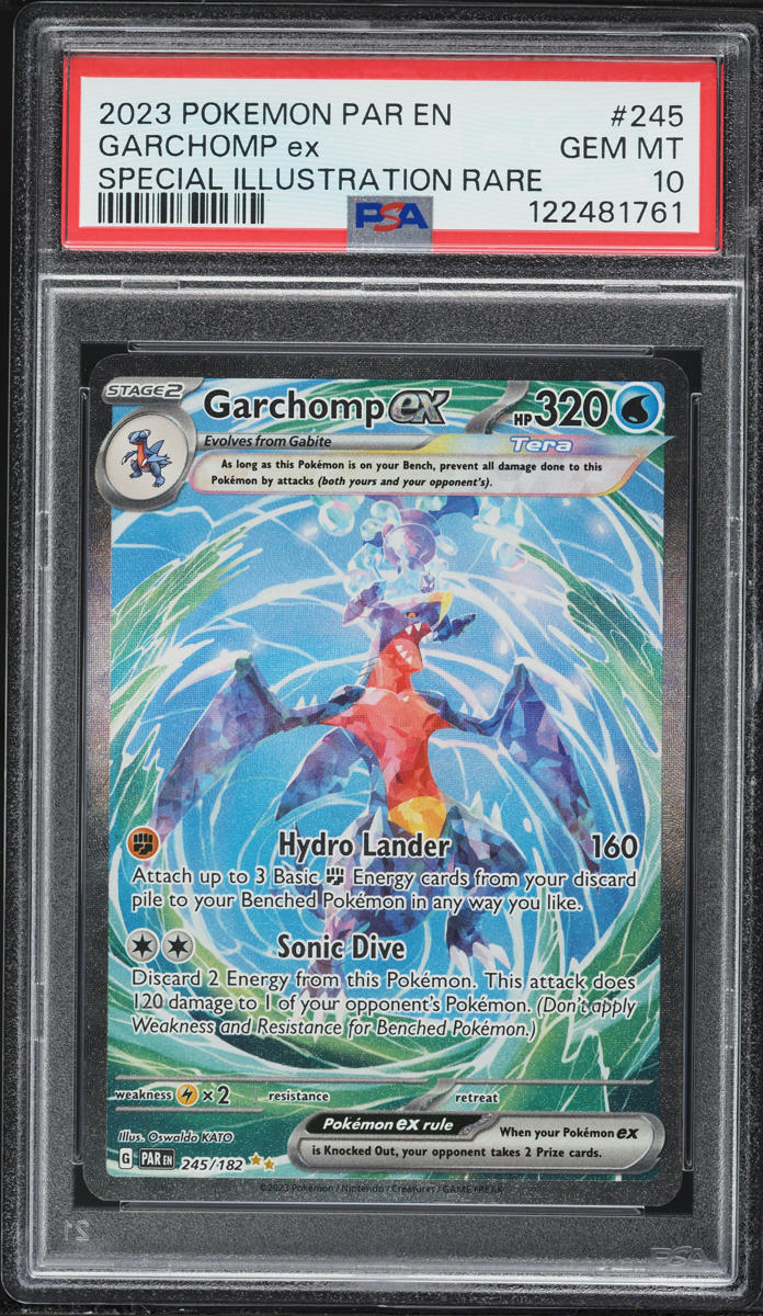 2023 Pokemon Scarlet & Violet Paradox Rift SIR Garchomp ex #245 PSA 10 GEM MINT