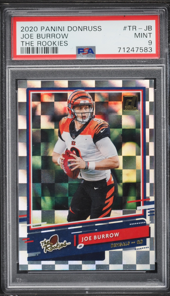 2020 Donruss The Rookies Joe Burrow ROOKIE #TR-JB PSA 9 MINT