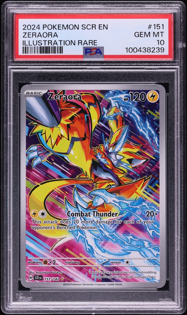 2024 Pokemon Scarlet & Violet Stellar Crown IR Zeraora #151 PSA 10 GEM MINT