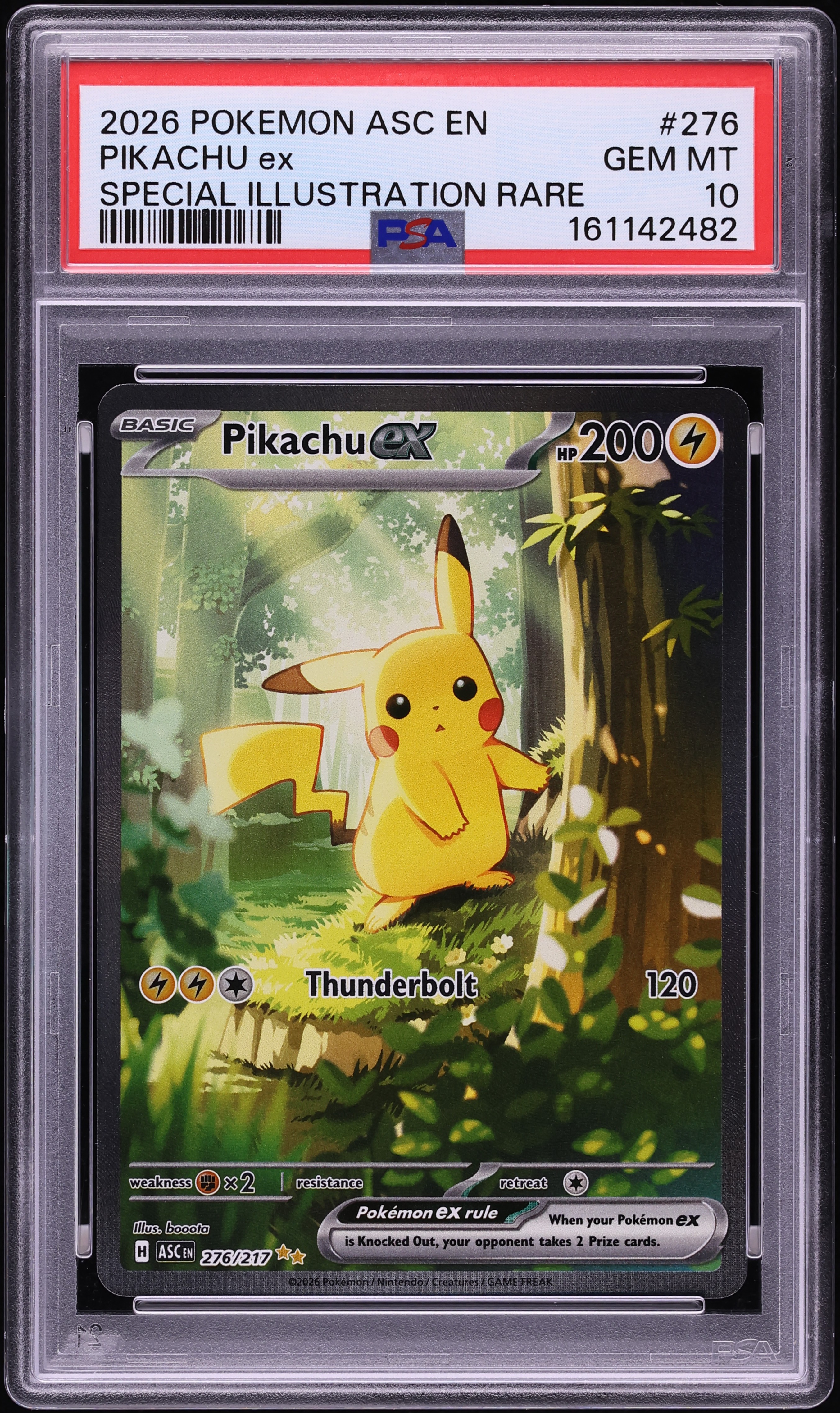 2026 Pokemon Mega Evolution Ascended Heroes SIR Pikachu ex #276 PSA 10 GEM MINT