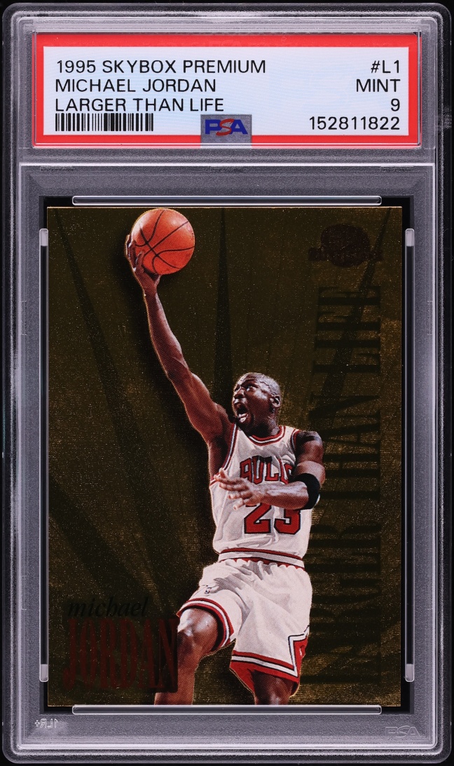 1995 Skybox Premium Larger Than Life Michael Jordan #L1 PSA 9 MINT