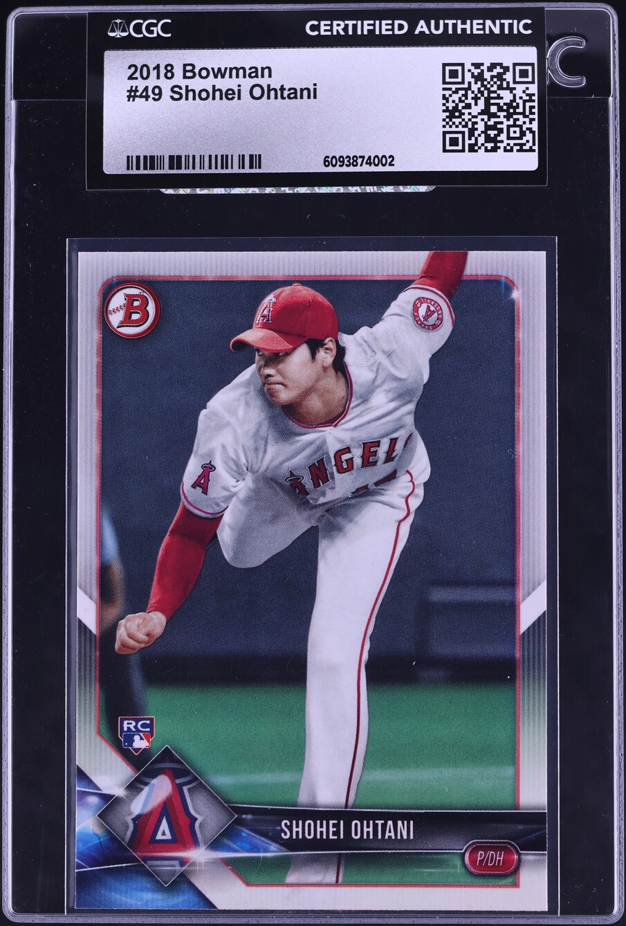 2018 Bowman Shohei Ohtani ROOKIE #49 CGC AUTH
