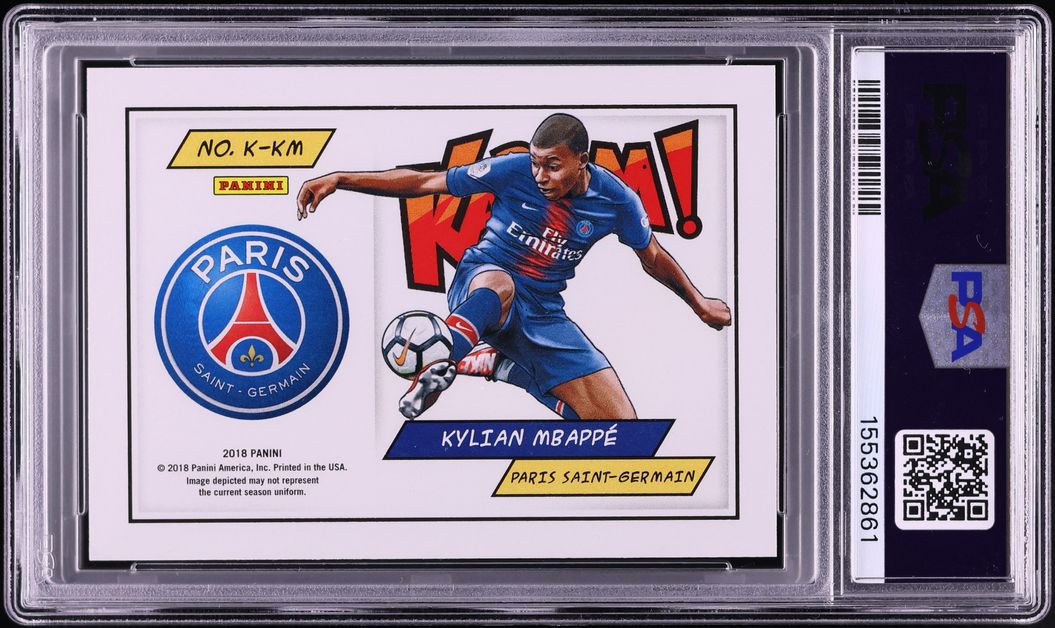 2018 Panini Kaboom! Gold Kylian Mbappe ROOKIE /10 #K-KM PSA 10 GEM MINT
