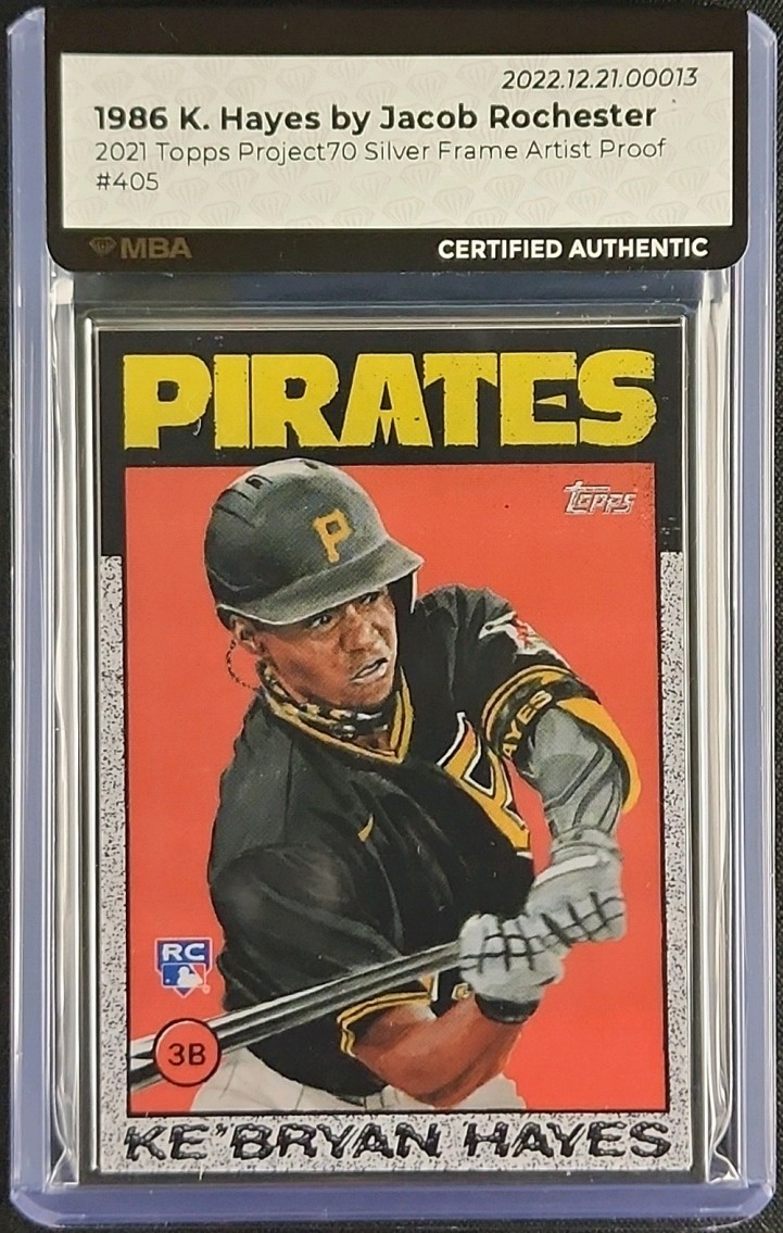 2021 Topps Project 70 Silver Frame Artist Proof Ke'Bryan Hayes ROOKIE /51 #405 MBA AUTH