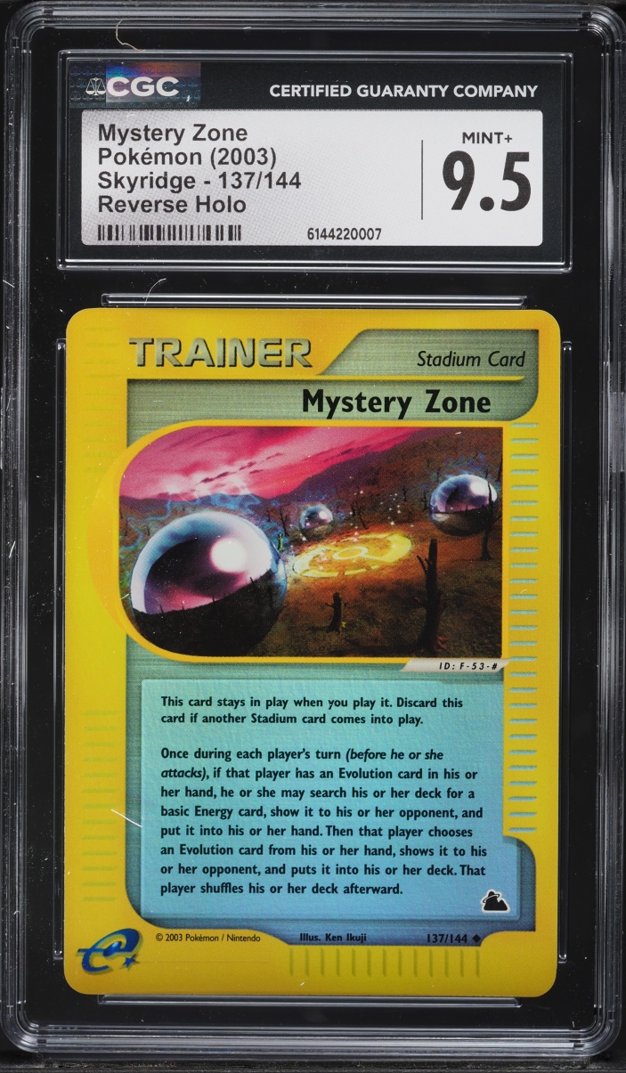 2003 Pokemon Skyridge Reverse Holo Mystery Zone #137 CGC 9.5 MINT+