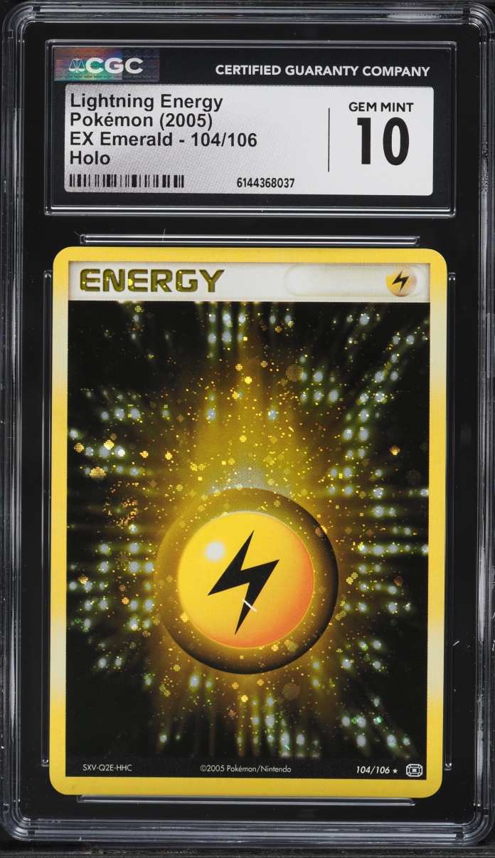2005 Pokemon EX Emerald Holo Lightning Energy #104 CGC 10 GEM MINT