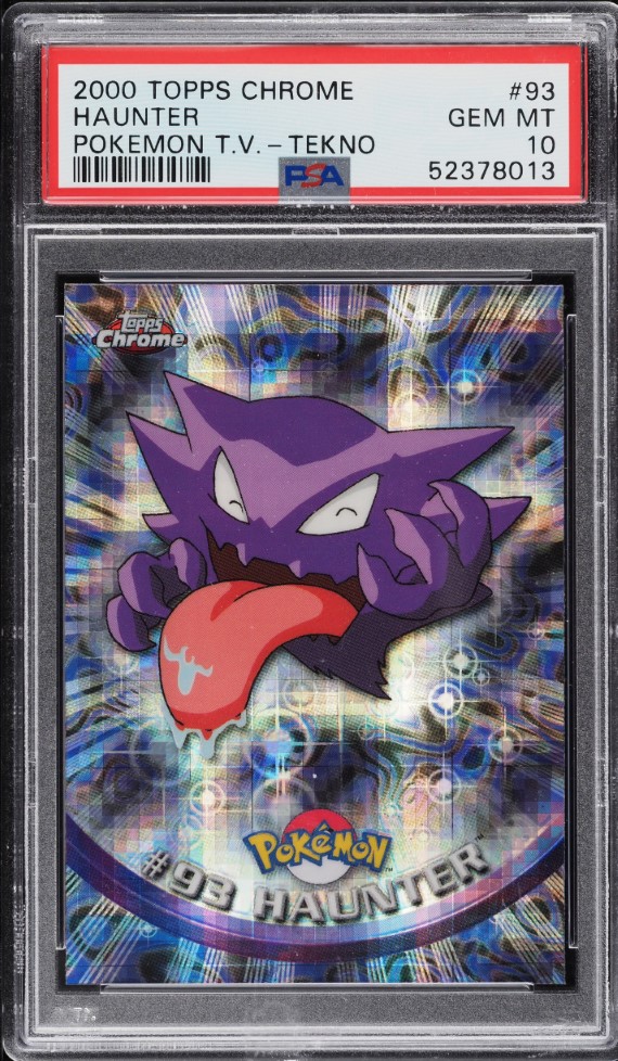 2000 Topps Chrome Pokemon Series 2 Tekno Haunter #93 PSA 10 GEM MINT