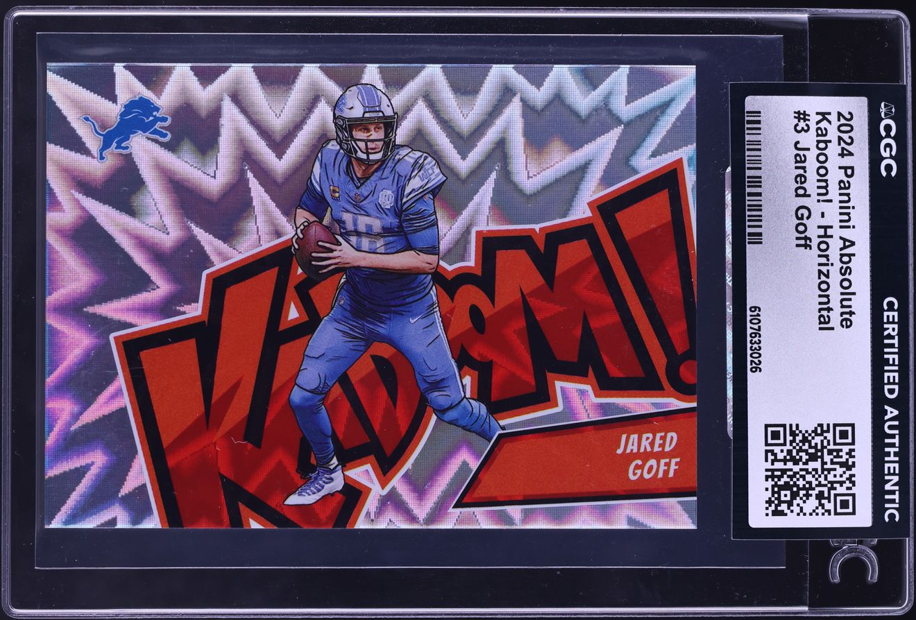 2024 Absolute Kaboom! Horizontal Jared Goff #3 CGC AUTH