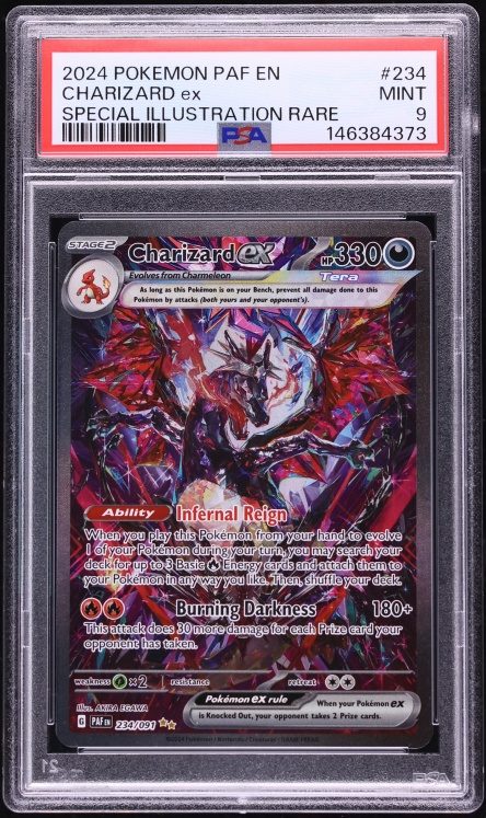 2024 Pokemon Scarlet & Violet Paldean Fates SIR Charizard ex #234 PSA 9 MINT
