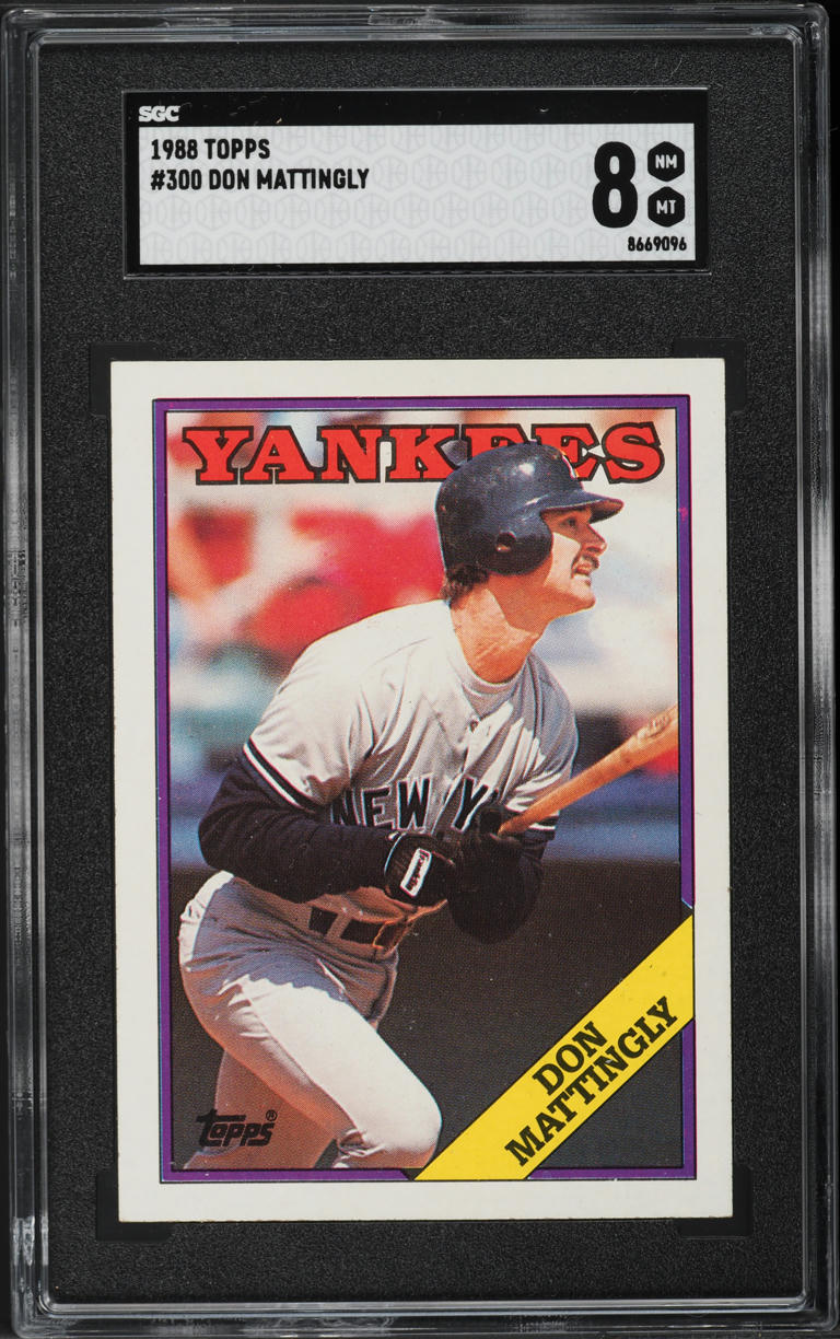 1988 Topps Don Mattingly #300 SGC 8 NM-MT