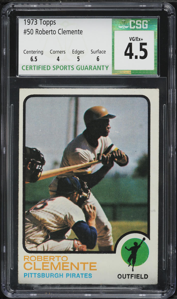 1973 Topps Roberto Clemente #50 CSG 4.5 VGEX+