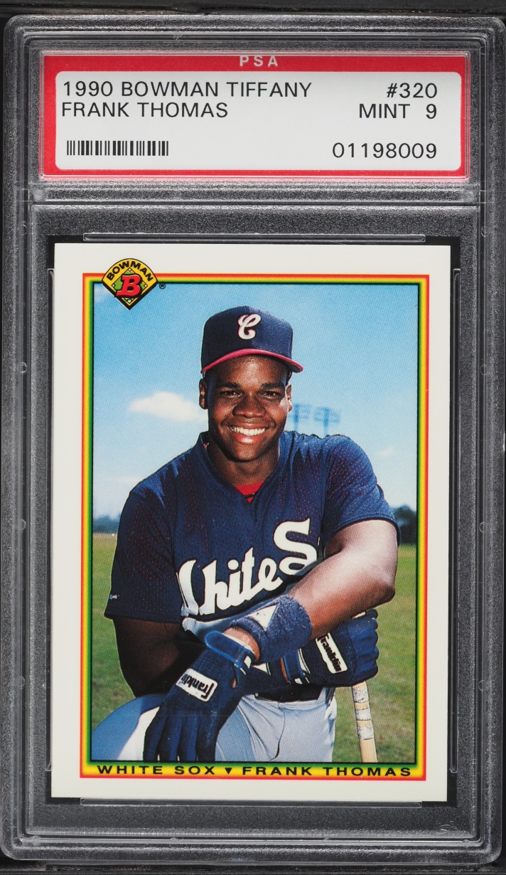 1990 Bowman Tiffany Frank Thomas ROOKIE #320 PSA 9 MINT