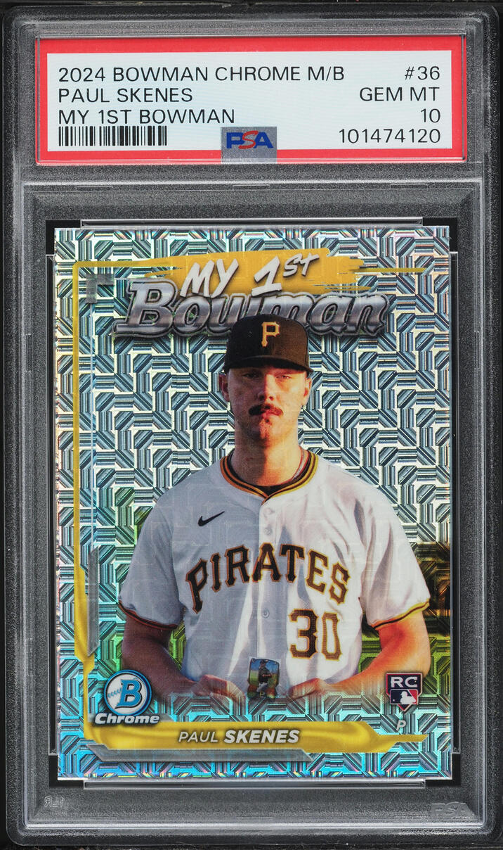 2024 Bowman Chrome Mega Box My 1st Bowman Paul Skenes ROOKIE #M1B-36 PSA 10 GEM MINT