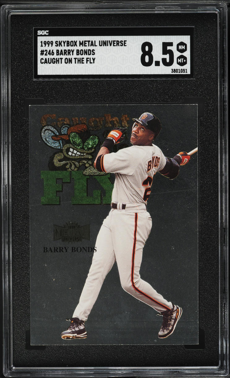 1999 Metal Universe Caught On The Fly Barry Bonds #246 SGC 8.5 NM-MT+