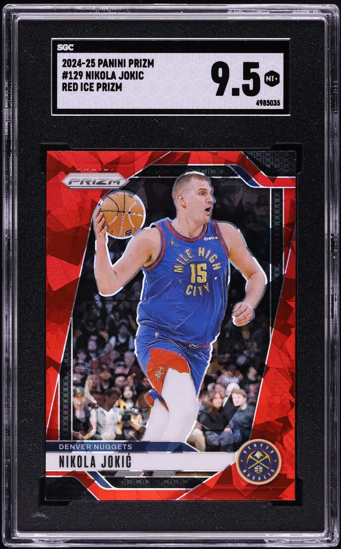 2024 Panini Prizm Red Ice Nikola Jokic #129 SGC 9.5 MINT+