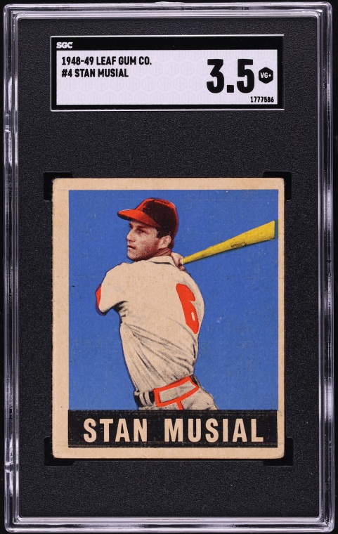 1948 Leaf Stan Musial #4 SGC 3.5 VG+