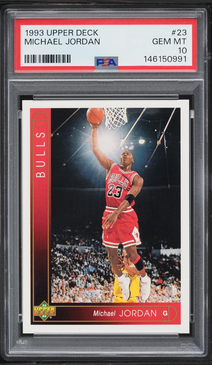 1993 Upper Deck Basketball Michael Jordan #23 PSA 10 GEM MINT - Photo 1